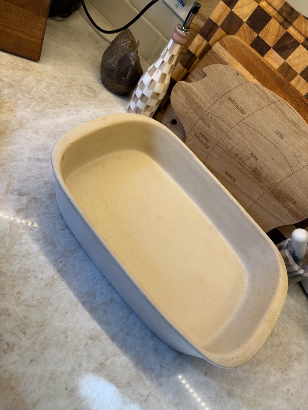 Pampered Chef Large rectangular stoneware baker